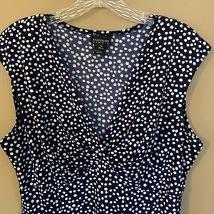 Nice sleeveless polka dot dress- Enfocus Studio